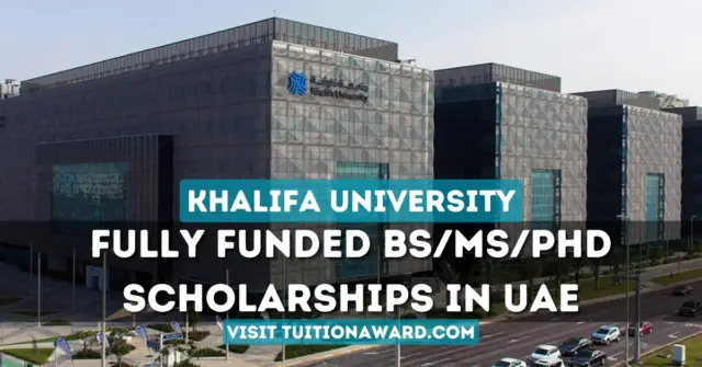 Khalifa University Scholarships 2024 in UAE (Fully Funded)