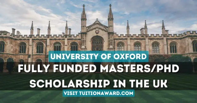 Rhodes Scholarship 2025 at University of Oxford in the UK