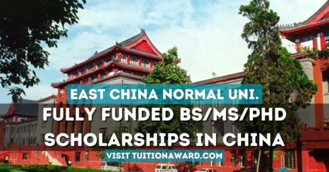 East China Normal University Scholarships 2024 in China