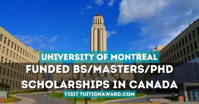 University of Montreal Scholarships 2024 in Canada