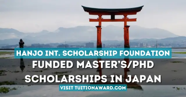 Hanjo Foundation Scholarship 2024 in Japan