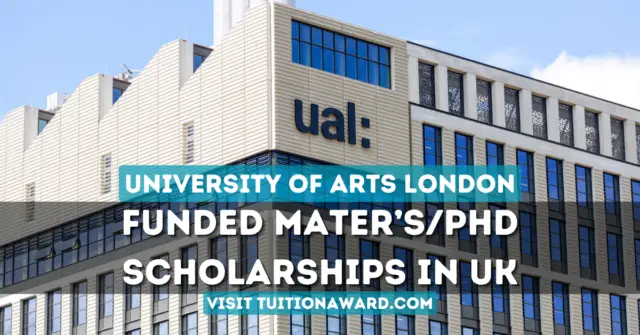 UAL International Postgraduate Scholarships 2024-25 in the UK