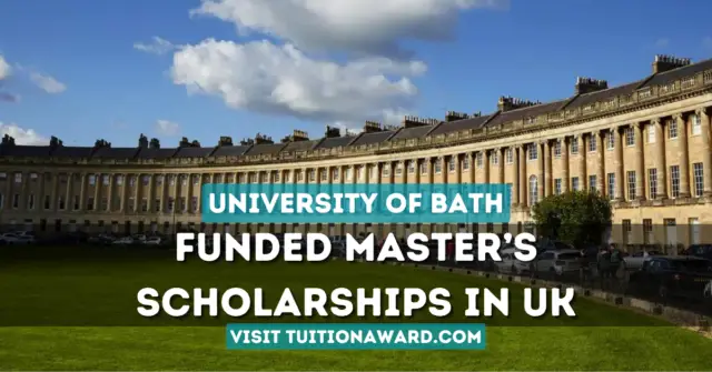 University of Bath Global Leaders Scholarship 2024-25 in the UK